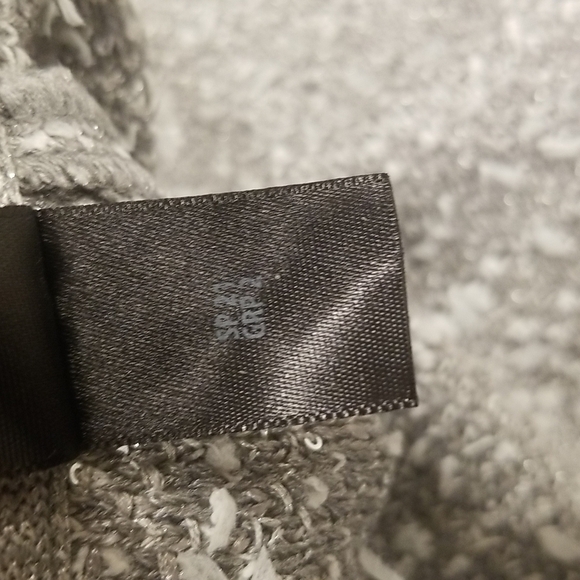 💕ST. JOHN💕 Eyelash Tweed Mini Skirt ~ Metallic Silver 12 NWOT - Picture 12 of 12